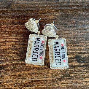 Baublebar Getting Married License Plate Earrings